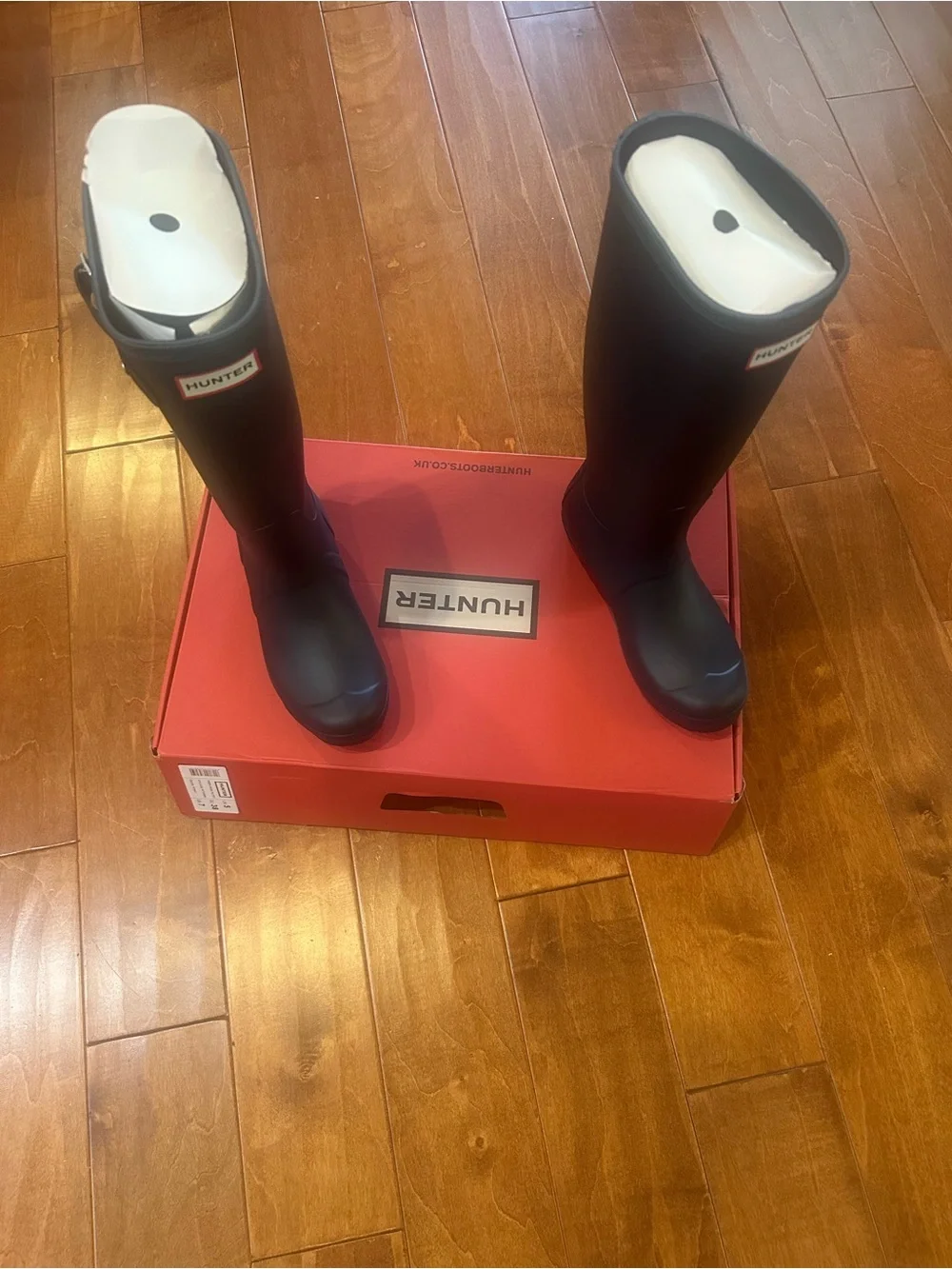 Hunter Black Tall Rain Boots